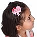 LCLHB 12 Pack Mini Animal Assorted Ribbon Hair Bow for Little Girls Toddler Kids