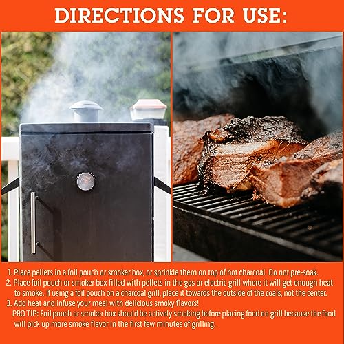 Camerons Smoking Wood Pellets (Hickory, 1 Pint) Kiln Dried BBQ Pellets