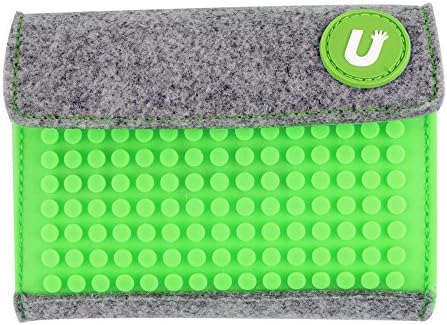 Upixel Felt Wallet – DIY Pixel Art – Coin Purse Money Pouch – Grass Green