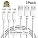 iPhone Charger Cable 10FT Atill Lightning Cable Extra Long Compatible with iPhone 8 8 Plus iPhone 7 7 Plus 6 6s 6 plus 6s plus 5 5s 5c iPa iPod & More (White, 3Pack)