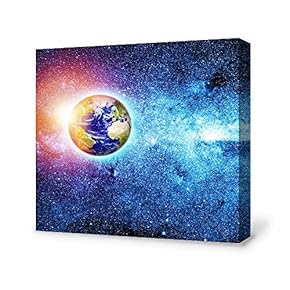 Canvas Wall Art for Living Room,Bedroom Home Artwork Paintings Earth Ready to Hang - 12x12 inches