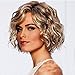 Wig,Onefa Fashion and Wonderful Women Gold Brazilian Short Wavy Curly Parting High Temperature Fiber Wig Hair,Use It Year Round,Whether for Costume,Fashion,Or Just for Fun,Table for Cosplay,Party