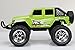 New Bright Chargers F/F 4-Door Jeep RC Vehicle (1:18 Scale), Green
