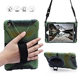 BRAECN iPad Mini 4 Case for iPad 4 Mini Case with 360 Degree Rotation Case [Rugged:Shock Proof] Drop Resistance Built-in Kickstand a Hand Strap a Adjustable Shoulder Strap for Apple iPad Mini 4 Case