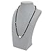 Ikee Design Gray Fabric Covered Linen Necklace Jewelry Accessory Display Bust 7