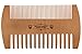 Mr Rugged Pocket Beard Comb - Wide and Fine Teeth Sides - Pear Wood Comb - Wooden Handmade Brushes Beard Oils & Balms To Promote Softer & Thicker Growth - Better for Beards Than Metal or Plastic