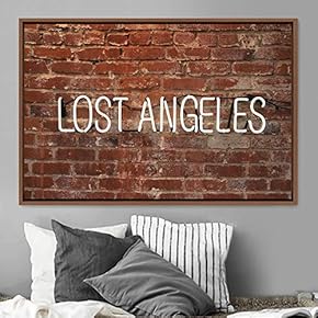 signwin Framed Canvas Wall Art Illuminated Words 3D...