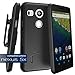 Google Nexus 5X Shell Combo Case w/ClikLock Belt Clip Holster - Black (by Encased