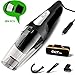 Car Vacuum Cleaner High Power Handheld Wet Dry Stronger Suction Portable Auto Vacuum Cleaner DC 12V 4000PA 16.4FT(5M) Power Cord - Metal Fans -HEPA Filters-Carrying Bag (Black)