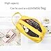 Beloca Pencil Case Large Capacity Student Stationery Pouch Pen Bag with Double Zipper Closure Office Pen Holder Organizer Stationery Bag Cosmetic Bag (Yellow)