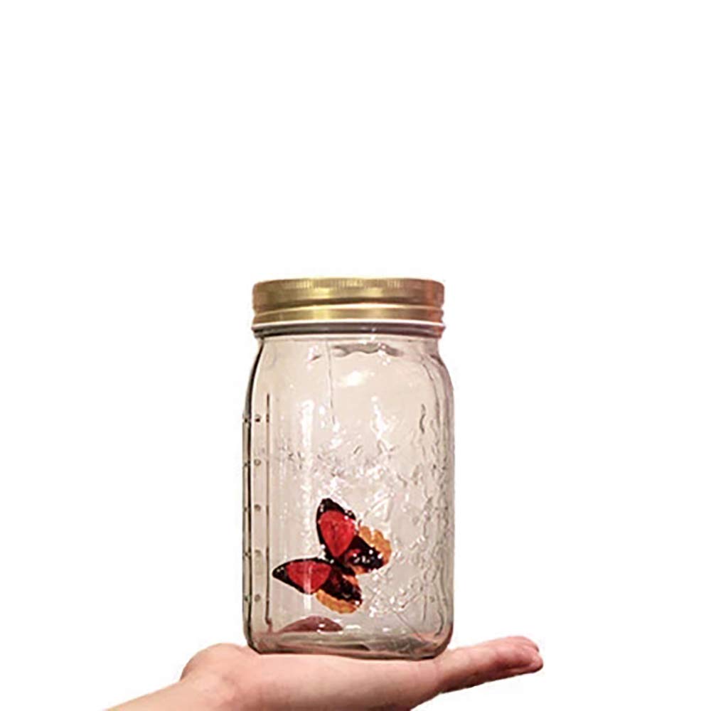 ZQION Electronic Butterfly in a Jar-Magic Tricks Close Up Magic Props Stage Illusions Magician Accessories