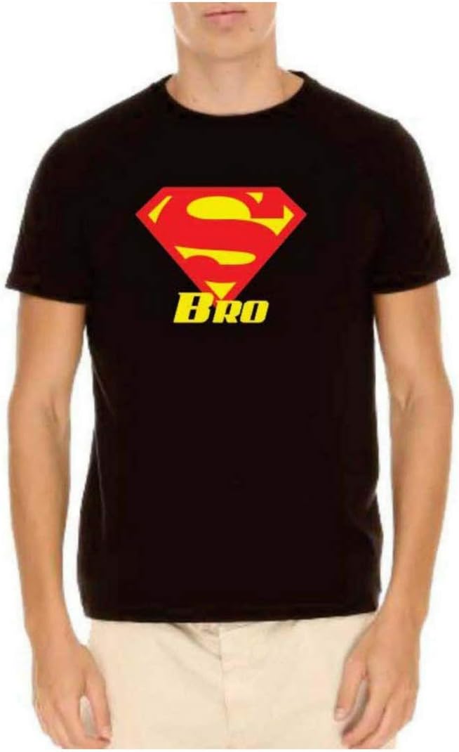 Giftsmate™ Bhaidooj Mens Cotton Printed T-Shirt Super Bro