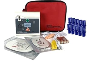 WNL Products WL120ES10-ABUNDLE For training use only AED Defribrillator Practi-Trainer Essentials Base with 10 Pack Practi-VALVE disposable CPR Training Valve Combo Kit