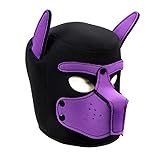 QUYUWOWO Neoprene Puppy Face Muzzle Dog Removable