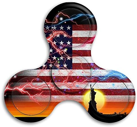 EDHUIW American Flag And Statue Of Liberty ADHD Fidget Toy Hand Spinner For Children And Adults