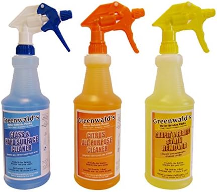 Household Cleaning Supplies Kit by Greenwald's - Carpet &amp; Stain, All Purpose, Glass &amp; Heavy Duty Floor
