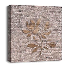 Canvas Wall Art Wood Feature Abstract...