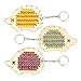 Baker Ross Hedgehog Wooden Cross Stitch Keyring Kits Perfect for Children's Arts, Crafts and Decorating for Boys and Girls (Pack of 5)