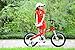 Royalbaby Honey Boys Girls Kids Bike Bicycles with Training Wheels Kickstand Child Bicycle 16 Inch Red