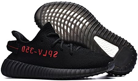 Wegery Men Women Breathable 350 V2 Fashion Sneakers Unisex Athletic Shoes(Black-39EU)