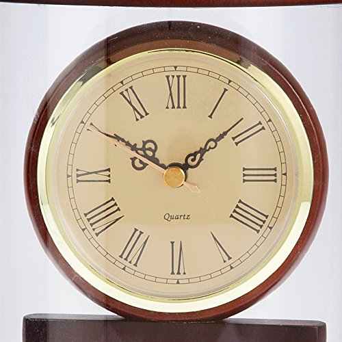 Bombay Company Traditional Oval Anniversary Clock Antique Mahogany