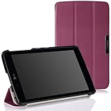 MoKo LG G Pad 7.0 Case - Slim Lightweight Smart Shell Stand Cover Case with Auto Wake / Sleep for LG G Pad V400 / V410 (LTE) / VK410 / UK410 / LK430 (G Pad F7.0) 7-Inch Android Tablet, PURPLE