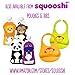 Squooshi Silicone Divided Dish - Fun Placemat - Easy to Clean - Dishwasher and Microwave Safe - Soft and Unbreakable - FDA Certified Silicone - Great for Baby or Older Kids. (Aqua)