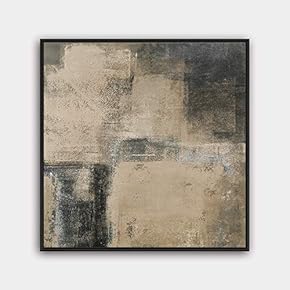 Framed Canvas Wall Art Modern Texture Painting Canvas Prints Home Artwork Decoration for Living Room,Bedroom - 16x16 inches