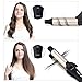 Huachi Curling Iron 2 in 1 Travel Straightener and Curler Beach Waves, Dual Voltage 110-220Volt Ceramic Flat Iron for Long Short Hair, Instant Heat 100-220C Curling Wands, 1 1/4 Inchthumb 1