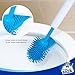 MR. SIGA Soft Bristle Toilet Brush with Holder - Size: Dia 12cm x 41cm Height