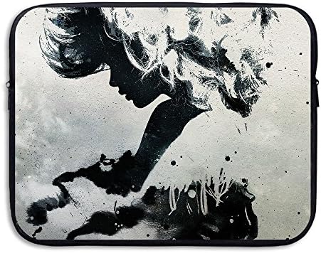 Business Briefcase Sleeve Girl Abstract Art Pattern Laptop Sleeve Case Cover Handbag For 13 Inch Macbook Pro/Macbook Air/Asus/Dell/Lenovo/Hp/Samsung/Sony/Women &amp; Men