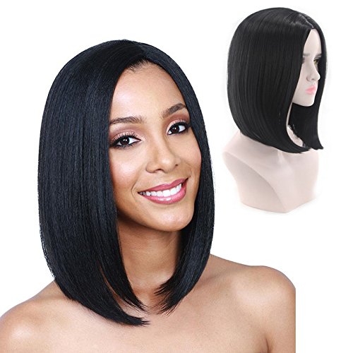 Yiwa Women Fashion BOBO Hairstyle Wig for Masquerade Dress up Headdress Wear Decoration