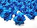 (100) Silk Two Tone Blue Roses Flower Head - 1.75