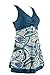 NoNoCat One Piece Shaping body Floral Swimwear Plus Size Bathing suit for Women Green 2XL(US 18W- 20W)