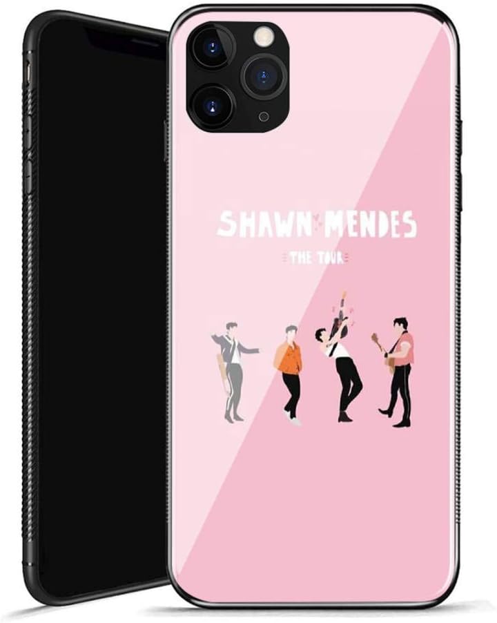 RUIWEI Phone Case for iphone 7/8,P-10 Shawn Mendes Tempered Glass Design Pattern And Soft Silicone Rubber Bumper Frame for Scratch-Resistant And Anti-Scratch Absorption