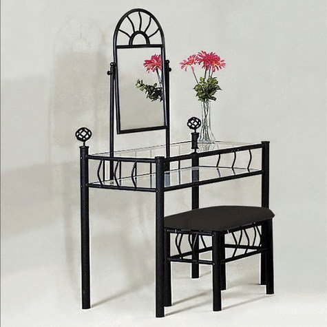 Amazon.com: Foundry Vanity Set, Sand Black by Crown Mark: Kitchen ... Amazon.com: Foundry Vanity Set, Sand Black by Crown Mark: Kitchen & Dining