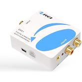 OREI Digital to Analog Audio Converter, Optical/Coaxial, RCA, 3.5mm | SPDIF Audio Converter, Optical to RCA Converter, 24-Bit PCM, 96kHz, Headphone &amp; Amplifier Support, Plug &amp; Play