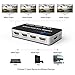Goronya 4 Port HDMI Splitter 1 in 4 Out Amplifier Support 4K x 2K Ultra HD and 3D Full HD 1080P