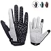 anqier Cycling Gloves Men Women Bike Gloves Mountain Biking Gloves with Anti-Slip Shock-Absorbing Pad Breathable Full Finger Workout Gloves Riding Sports Road Bicycle Gloves