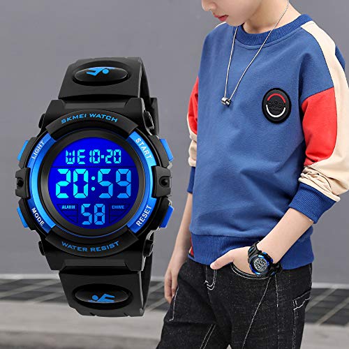 5 Sports+Digital+Waterproof+Watches+Children