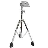Voodans Drum Pad Stand Heavy Duty Double Braced Steel Practice Pad Stand Adjustable Height and Angle with Non Slip Rubber Feet and Tray for Drum Pad Practice Pad and Snare Drum