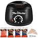 Waxing Kit, MarySun Hair Removal Wax Warmer Hot Wax Melt Heaters for Women Men with 4 Bags of Natural Hard Wax Beans (3.5 oz Each) and 10 Large Wooden Applicator Sticks