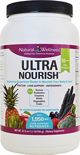 UltraNourish - Gluten Free - The 1st Superfood Shake to Support Your Liver, Heart &amp; Digestive Health - Unflavored/Unsweetened - 26.7 oz