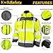 KwikSafety - Charlotte, NC - GALAXY SoftShell Reflective Jacket [LIMITED EDITION PATTERN] Class 3 Water Resistant ANSI OSHA Hi Viz Gear/Yellow 2XL