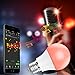 Magic Light Bluetooth Smart Light Bulb - Dimmable Multicolored Disco Light - Wake up LED Lights & Sleeping Night Light - Smartphone Controlled Xmas Seasonal Celebration Lighting