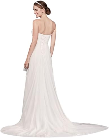 white sheath gown