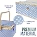 Large Sewing Basket with Accessories Sewing Kit Storage and Organizer with Complete Sewing Tools - Wooden Sewing Box** with Removable Tray and Tomato Pincushion for Sewing Mending - Blue