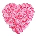 NewStarFire Silk Rose Petals Flower Red for Wedding Proposal Decorations 2000PCS (Pink)
