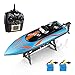 HELIFAR Velocity RC Boat, Remote Control Boats for Pools and Lakes, High Speed Boat 20MPH, 180 Degree Flipping, RC Racing Boat Toys for Adults & Kids, Blue
