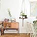 Macrame Plant Shelf Hanger, Indoor Modern Floating Hanging Planter Home Decorative Pot with 47